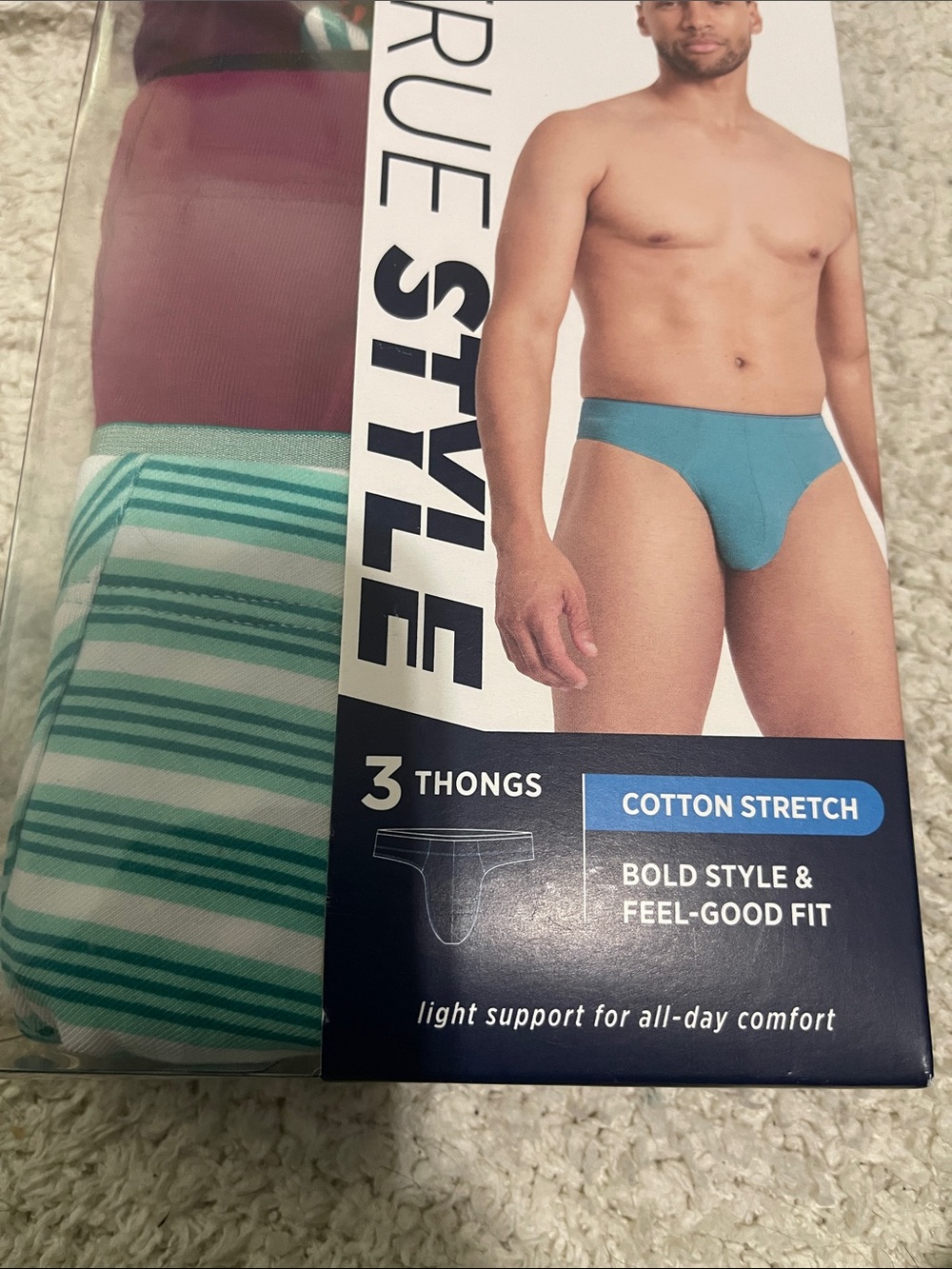 NWT- Jockey - Men’s S, M & L. Thong Pack - Picture 4 of 10